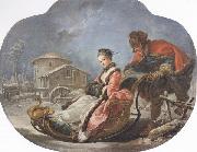 Francois Boucher Winter oil painting on canvas